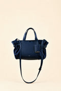 Célia Sac bandoulière Bleu en cuir, sac Maïon