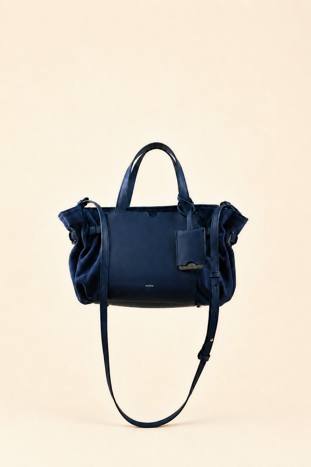 Célia Sac bandoulière Bleu en cuir, sac Maïon