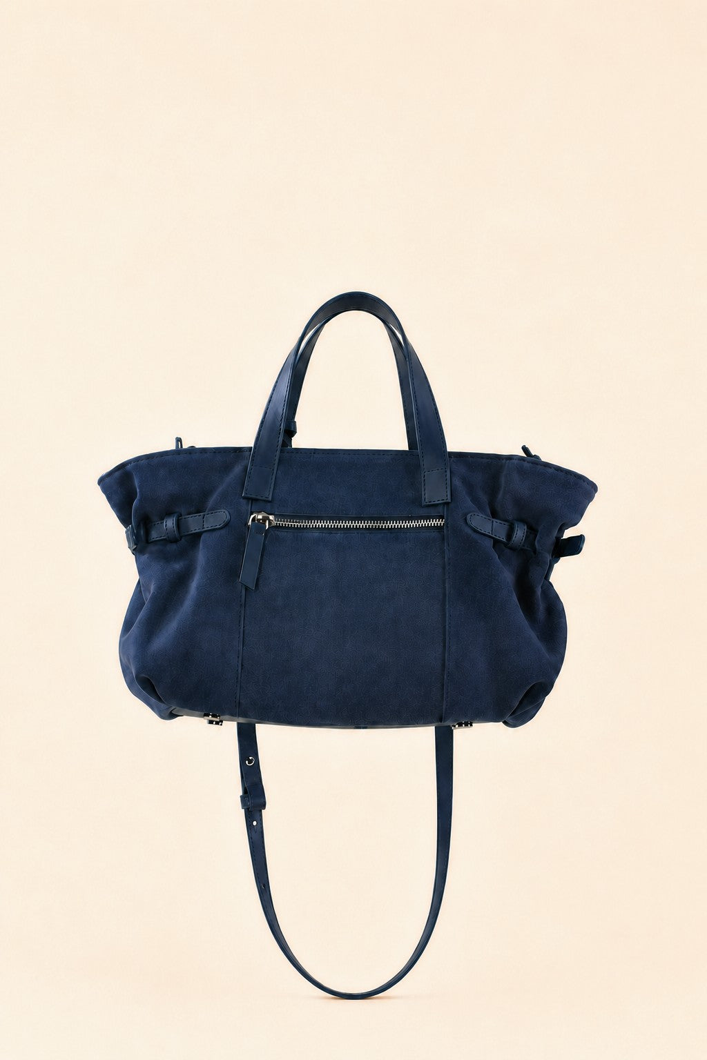 Célia Sac bandoulière Bleu en cuir, vue de dos