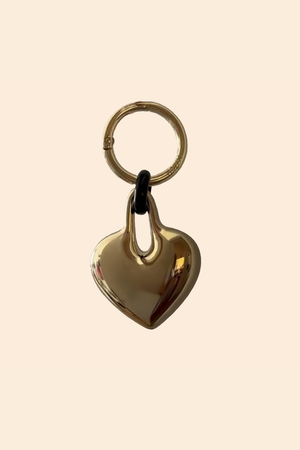 Charm cœur en métal doré Maïon