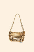 Mini Célia Doré en cuir, sac Maïon