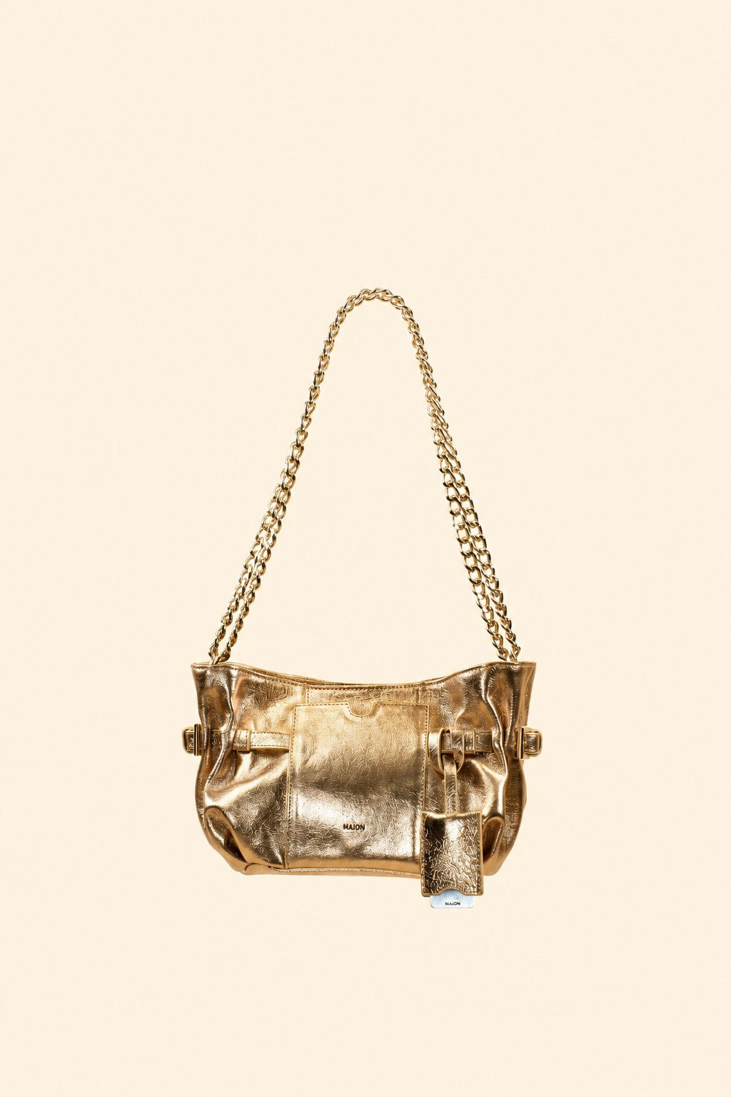 Mini Célia Doré en cuir, sac Maïon